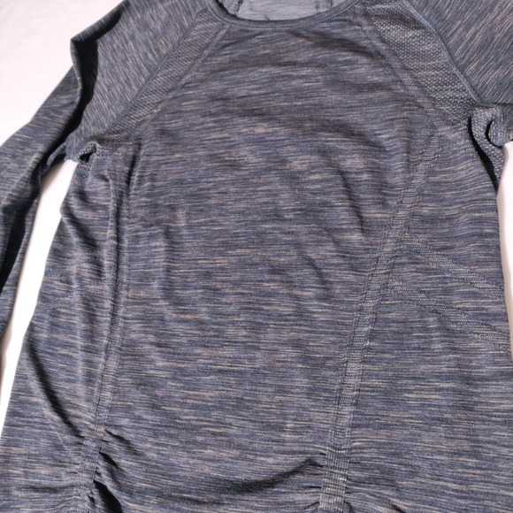 Athleta Long Sleeve Workout Top Women's Faded Sz Tag - Gray, Imperfect - Picture 4 of 16